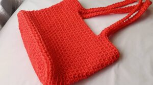 Crochet tote bag